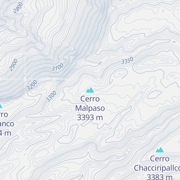 Map of Cerro Malpaso