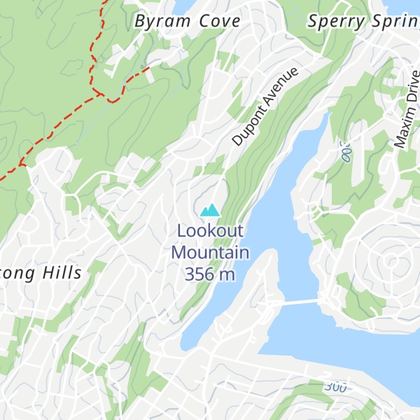 Map of Lookout Mountain
