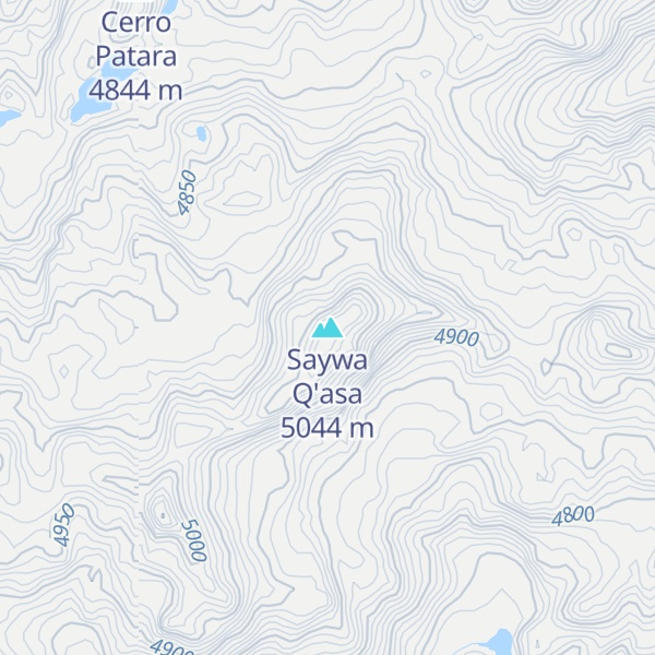 Map of Saywa Q'asa