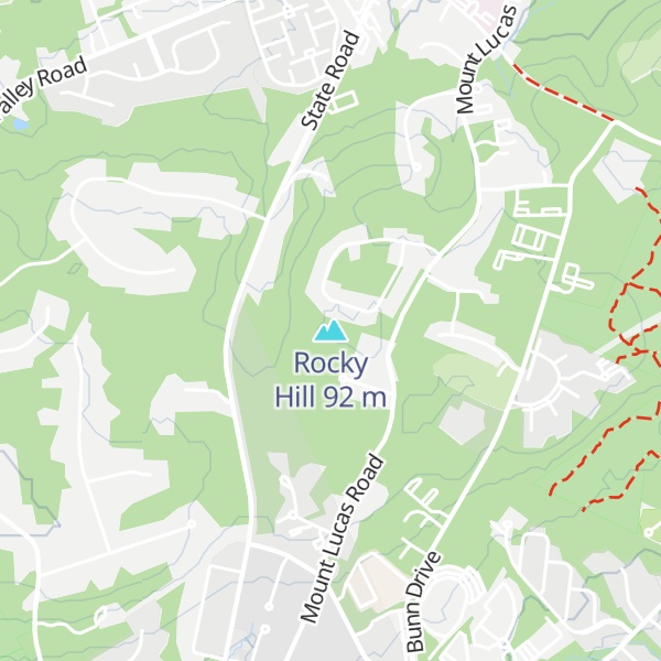 Map of Rocky Hill