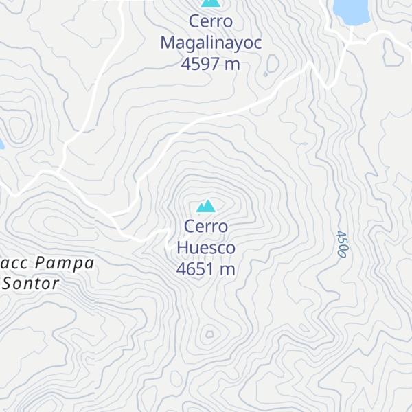 Map of Cerro Huesco