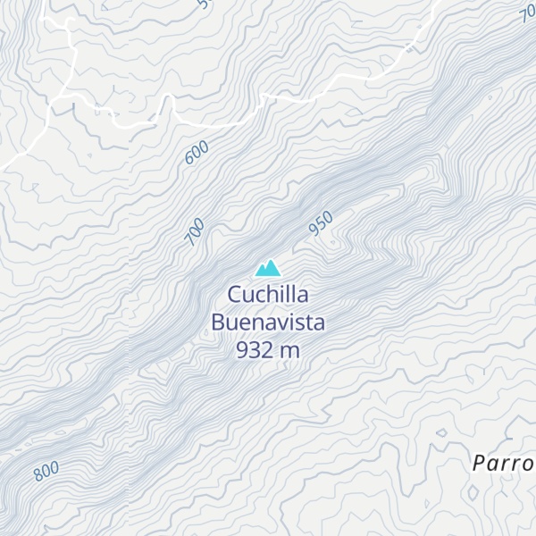 Map of Cuchilla Buenavista