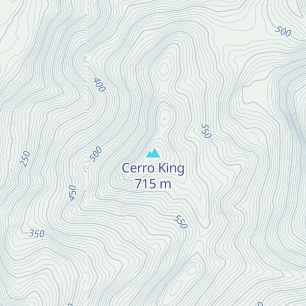 Map of Cerro King