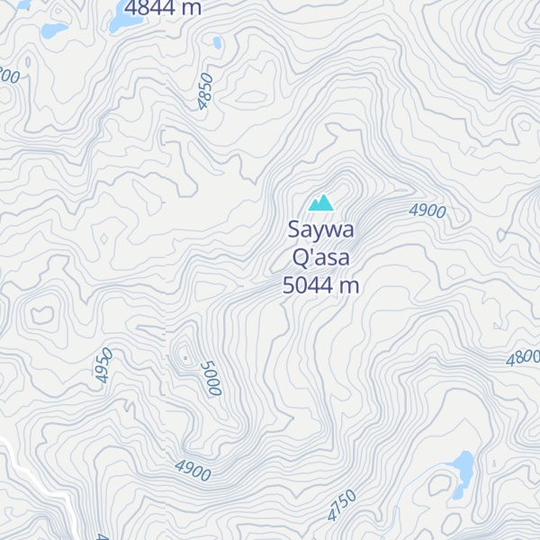 Map of Cerro Sayhuaccasa