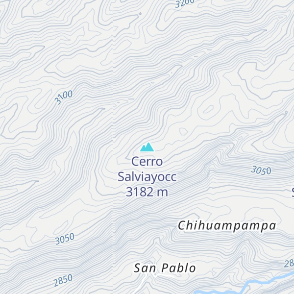 Map of Cerro Salviayocc