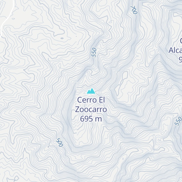 Map of Cerro El Zoocarro