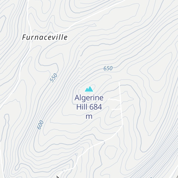 Map of Algerine Hill
