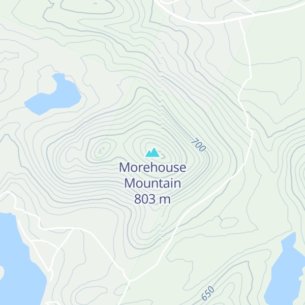 Map of Morehouse Mountain