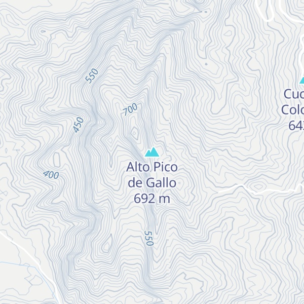 Map of Alto Pico de Gallo