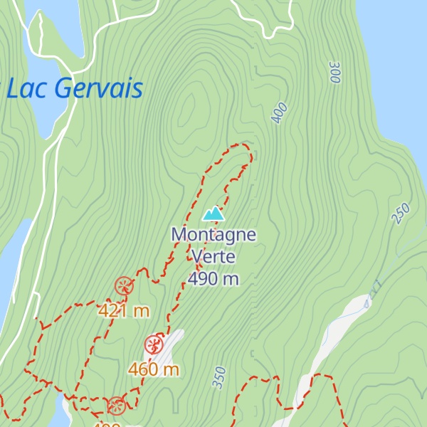 Map of Montagne Verte