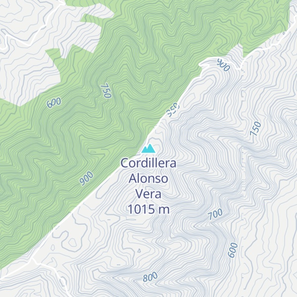 Map of Cordillera Alonso Vera
