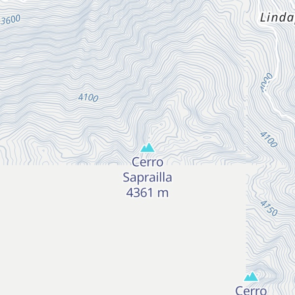 Map of Cerro Saprailla