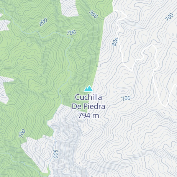 Map of Cuchilla De Piedra