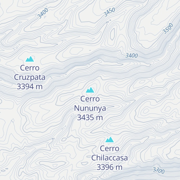 Map of Cerro Nununya