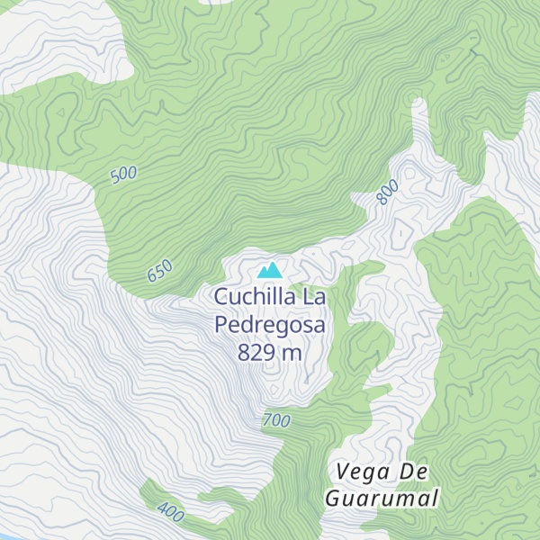 Map of Cuchilla La Pedregosa