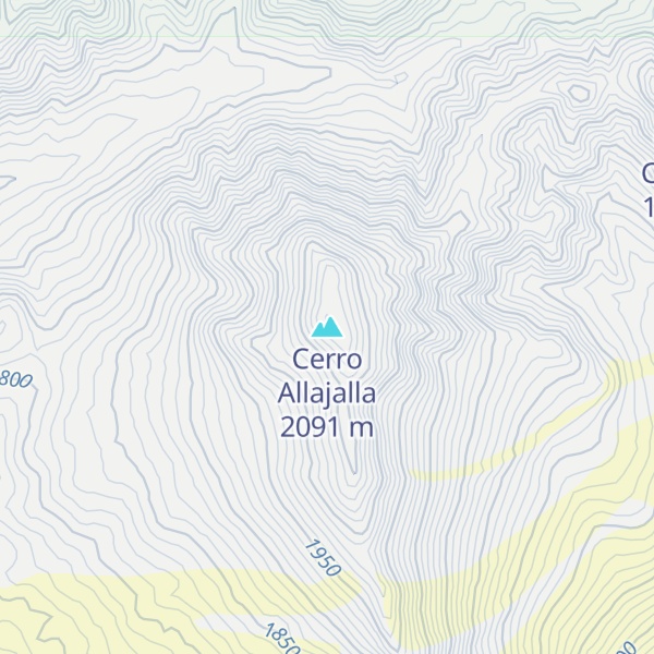 Map of Cerro Allajalla