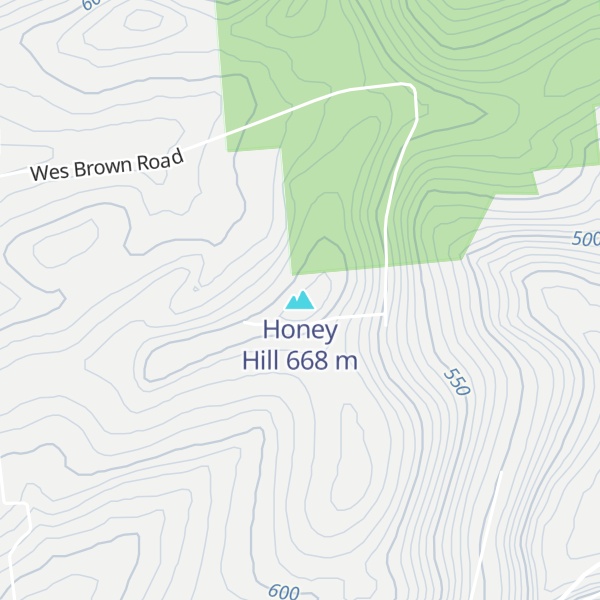 Map of Honey Hill