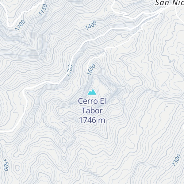 Map of Cerro El Tabor