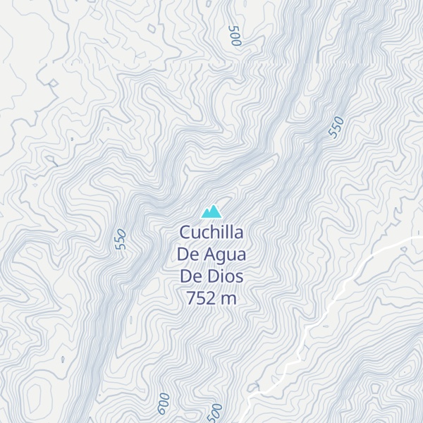 Map of Cuchilla De Agua De Dios