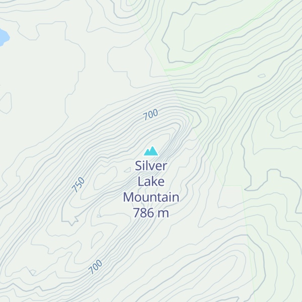 Map of Silver Lake Mountain
