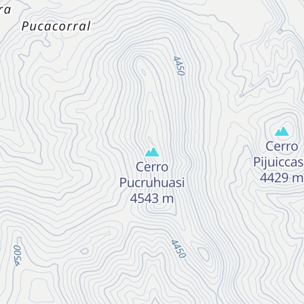 Map of Cerro Pucruhuasi
