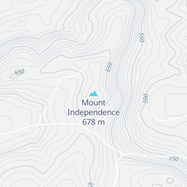 Map of Mount Independence
