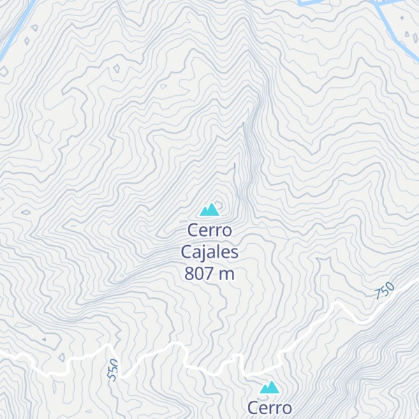 Map of Cerro Cajales