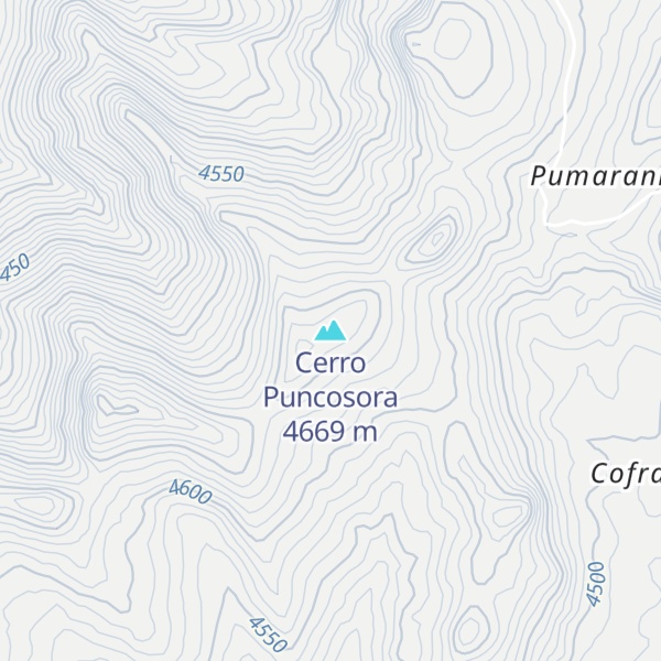 Map of Cerro Puncosora