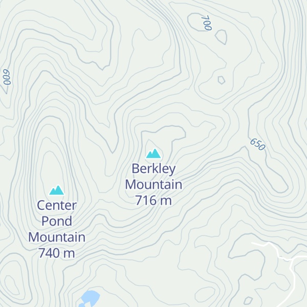 Map of Berkley Mountain