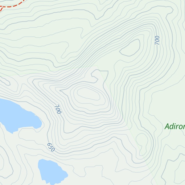 Map of Long Tom Mountain