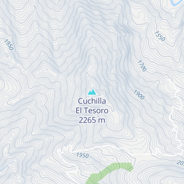 Map of Cuchilla El Tesoro