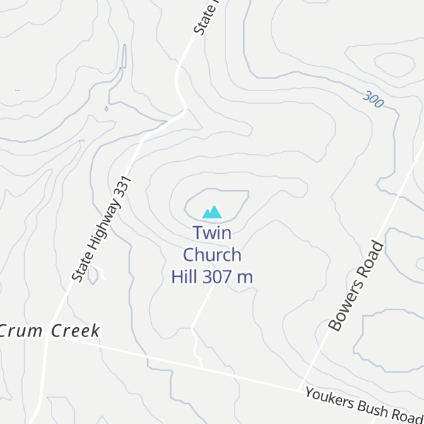 Map of Twin Church Hill
