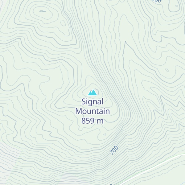 Map of Signal Mountain