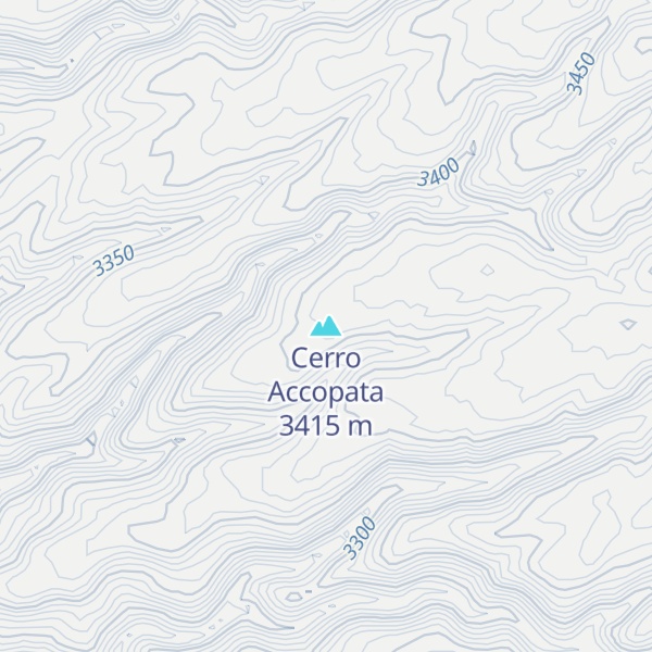 Map of Cerro Accopata