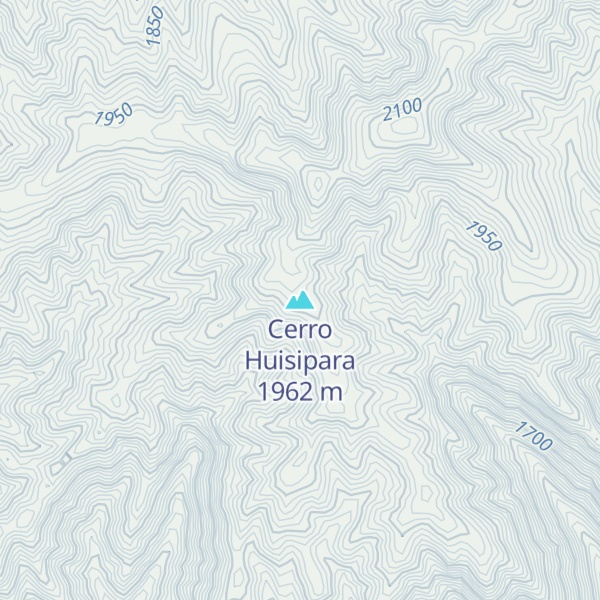 Map of Cerro Huisipara