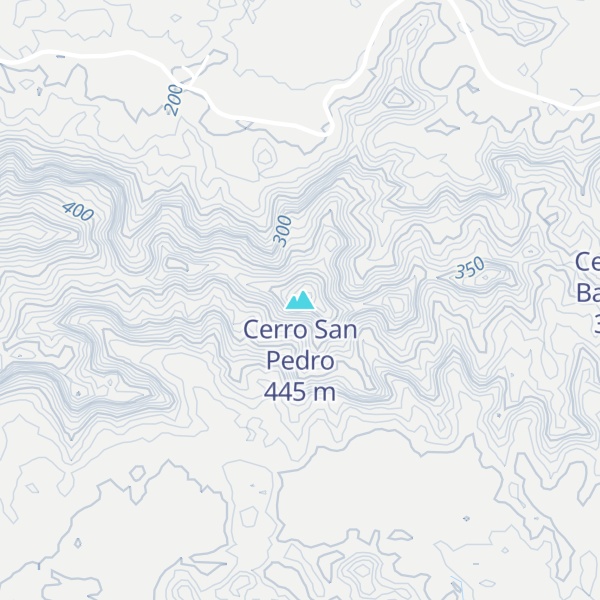 Map of Cerro San Pedro