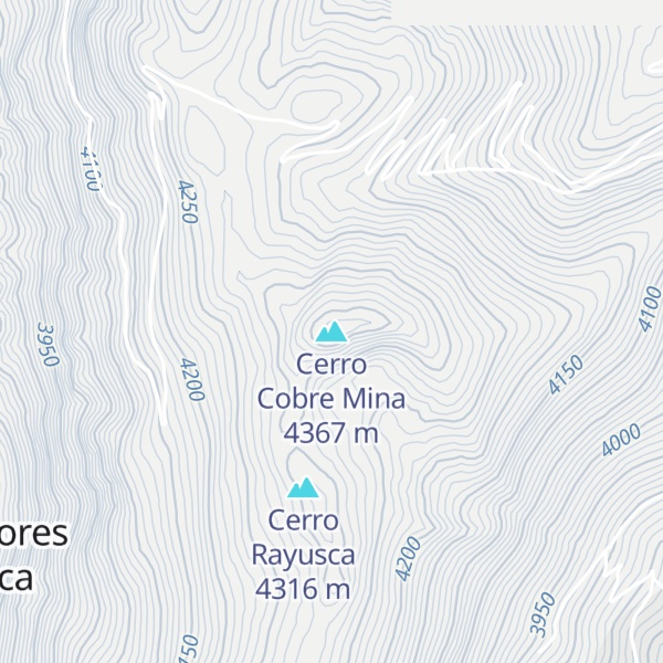 Map of Cerro Cobre Mina