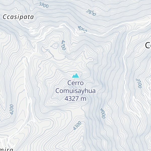 Map of Cerro Comuisayhua