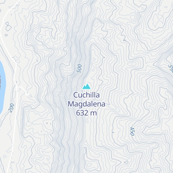 Map of Cuchilla Magdalena