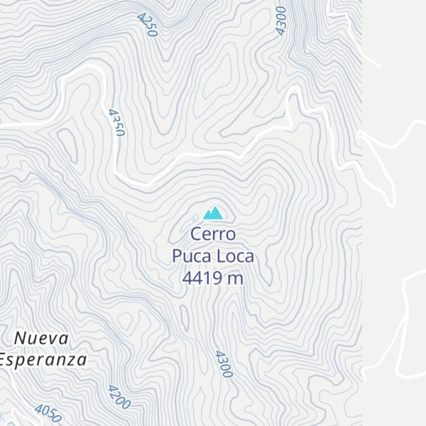 Map of Cerro Puca Loca
