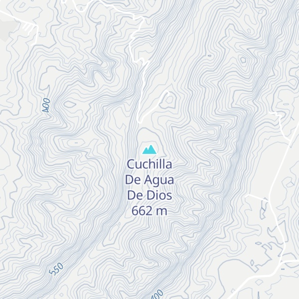 Map of Cuchilla De Agua De Dios