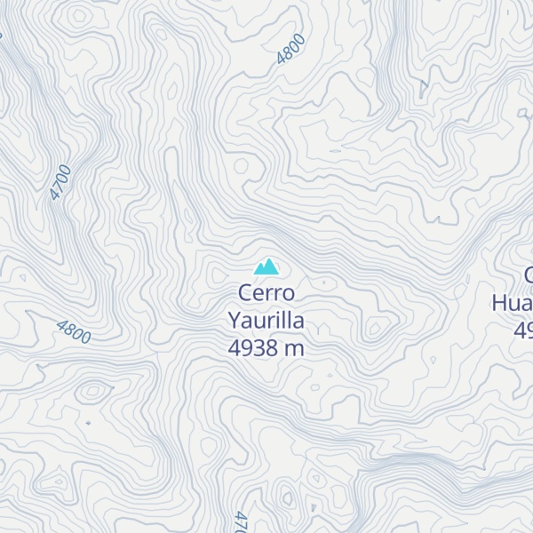 Map of Cerro Yaurilla