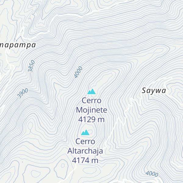 Map of Cerro Mojinete