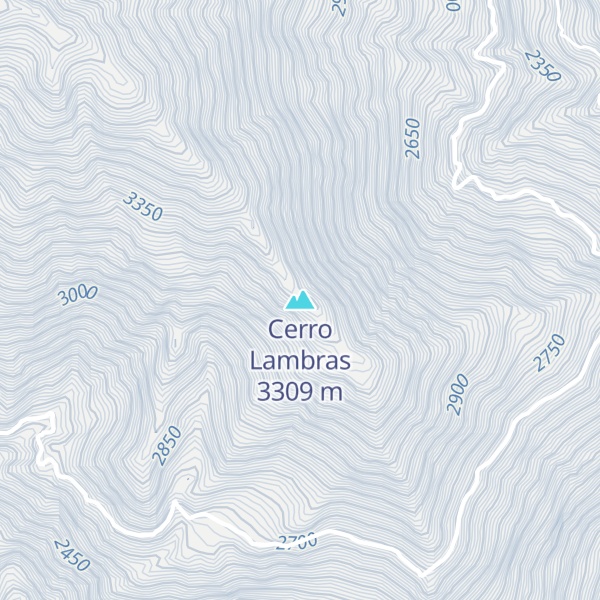Map of Cerro Lambras