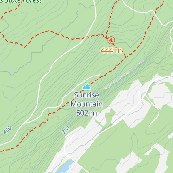 Map of Sunrise Mountain