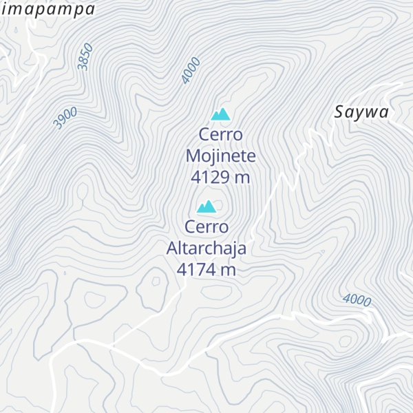 Map of Cerro Altarchaja