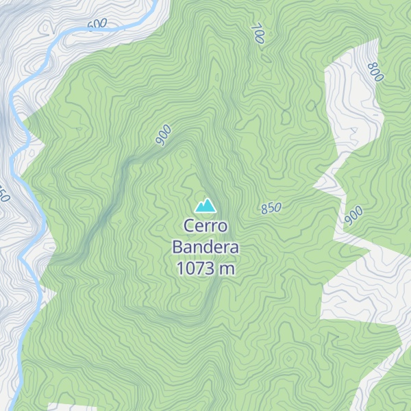 Map of Cerro Bandera