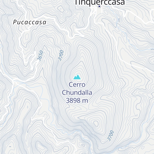 Map of Cerro Chundalla