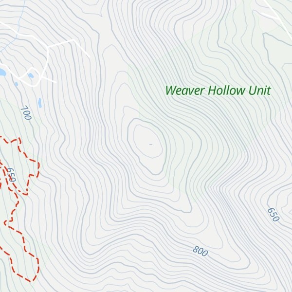 Map of Little Pisgah Mountain