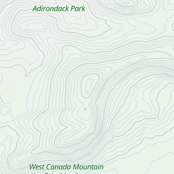 Map of West Canada Mountain